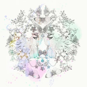 Image of Birds with Crowns A4 print