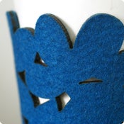 Image of original cozy/cuff - turquoise blue