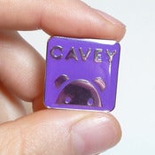 Image of Purple Enamel Cavey Badge
