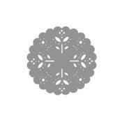 Image of Snow Flake Coasters box of 4 grey
