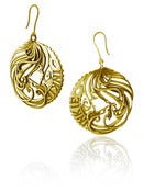 Image of Ink Nouveau - Medallion Earrings