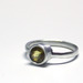 Image of yellow beryl sterling silver solitaire ring