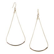 Image of curvette earring: gunmetal