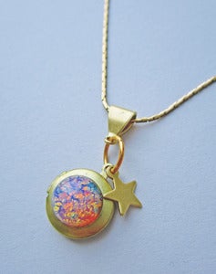 Image of Galaxy Quest Opal Nebula Locket
