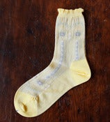 Image of Pale Yellow Lace Socks
