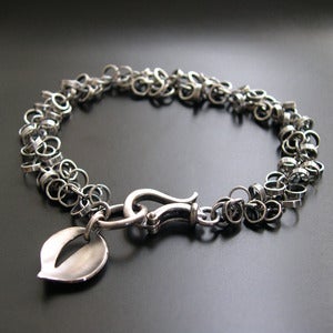 Image of Chainmail Leaf Bracelet