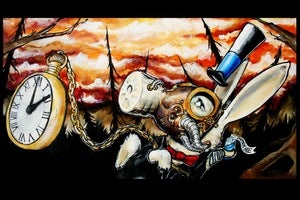 Image of "Down the Rabbit Hole" 12x18in Print