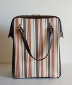 Image of vintage stripe box handbag