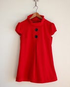 Image of vintage red mini dress