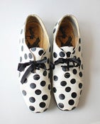 Image of vintage polka dot BW oxford shoes