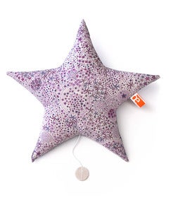 Image of Étoile * Boîte à musique * modèle "Étoiles nuances de prunes"