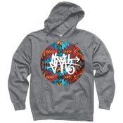 Image of Aztec SLOTH Tag grey hoodie  *Pre-Order