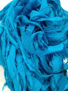 Image of Perfectly Turquoise Recycled Silk Yarn