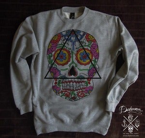 Image of Sweatshirt homme Santa Muerte Mexican skull