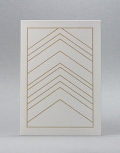 Image of Herringbone Beige Card