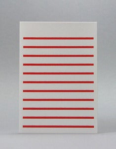 Image of Red Stripetown Card