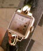 Image of VINTAGE ROLEX PRECISION 18K SOLID GOLD WOMENS ROMAN NUMERAL DIAL - SOLD! 