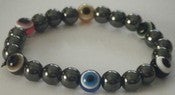 Image of Evil eye Hematite Bracelet