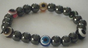 Image of Evil eye Hematite Bracelet