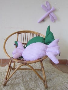 Image of coussin bonbon Lilas * etoiles