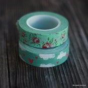 Image of ** Fleurs ** Masking tape nuage ou à fleur vintage