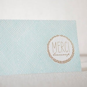 Image of MERCI beaucoup Card