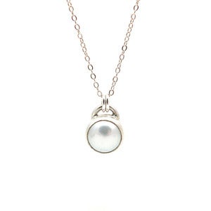 Image of Girl in a Pearl Necklace - Sterling Silver 9mm White Pearl