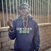 Image of Corporate Hippie Hoodie(blue, white, and green)