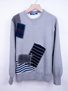 Image of Junya Watanabe MAN - Patchwork Crewneck Sweatshirt