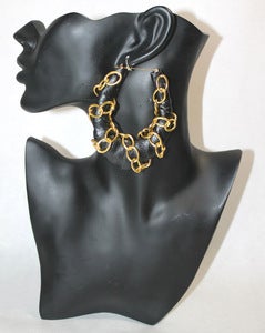 Image of "Chanel" Leather & Gold Chain