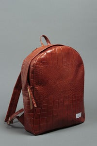 Image of Cowhide Backpack - Reptile