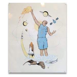 Image of Serge Ibaka Planetary Defence System by Chris Edser