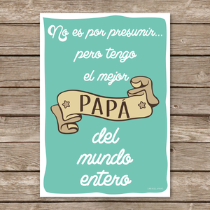 Image of Lámina "El mejor papá del mundo"