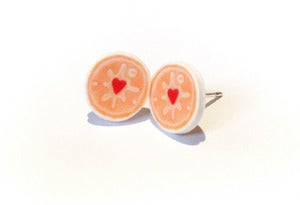 Image of Jammy Dodger Biscuit Earrings