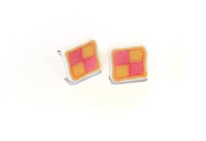 Image of Battenberg Cake Earrings