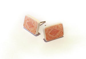 Image of Custard Cream Biscuit Earrings