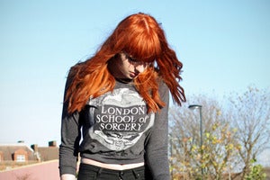Image of LONDON SORCERY charcoal pullover