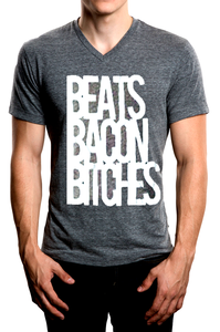 Image of Beats Bacon Bitches - Mens Vneck