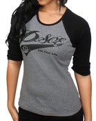 Image of PSOE Ladies Baseball Tee (Black/Grey)