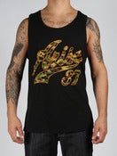 Image of CAMO SCRIPT TANK TOP- BLACK