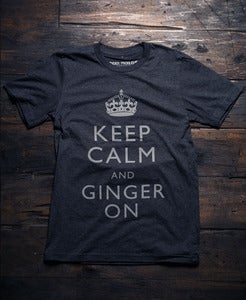 Image of Keep Calm And Ginger On Tri-Blend Tee