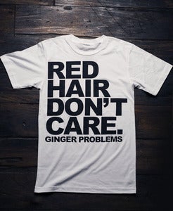 Image of Red Hair Don't Care White Tee