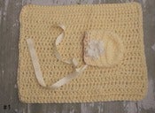 Image of Leah Bonnet and mini blanket set or hat only