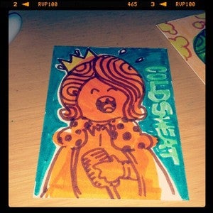 Image of "James Brown Cold Sweat" Artist Trading Card by Abe Lincoln Jr. 