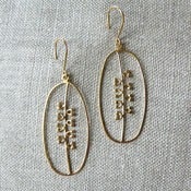 Image of seeds earrings - vermeil