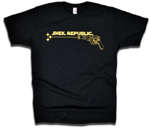 Image of "Shek Republic" Dave Dameshek fan design Daves of Thunder tee 