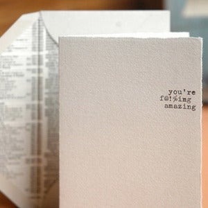 Image of You're F@!%ing Amazing Card
