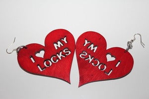 Image of I LOVE MY LOCKS - Red