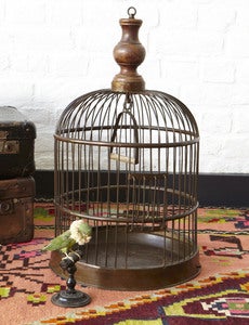 Image of Cage décorative Napolèon III / Antique Napoleon III style birdcage