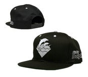 Image of NEW! Pink Dolphins Black White "Waves" Snapback Hat Collection